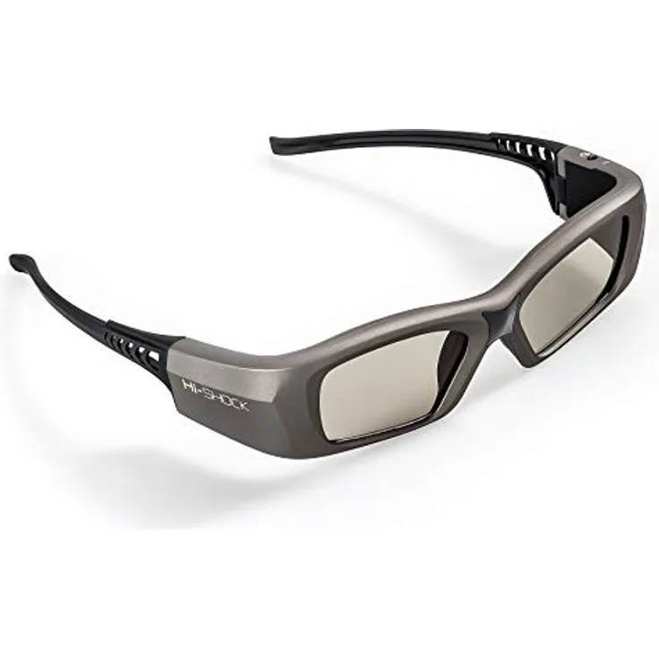 Hi-Shock BT/RF Pro Oxid Diamond 3D Brille | Bluetooth | 120 Hz | wiederaufladbar | 39g | Funk | für Sony, Epson, Jvc, Samsung, Panasonic