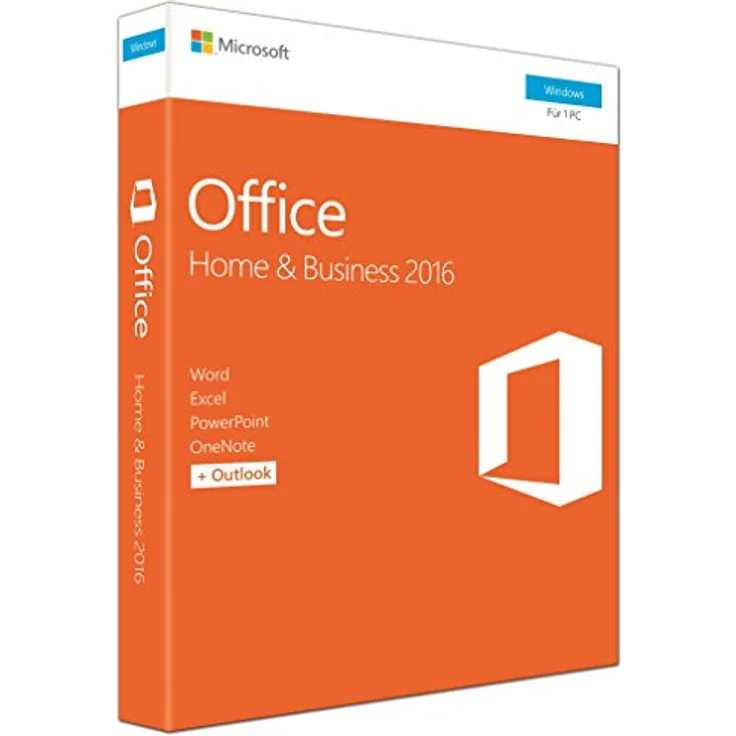 Microsoft Office 2016 Home and Business, Büroanwendungssoftware für Windows/Mac mit Word, Excel, PowerPoint, OneNote und Outlook – Bild 1