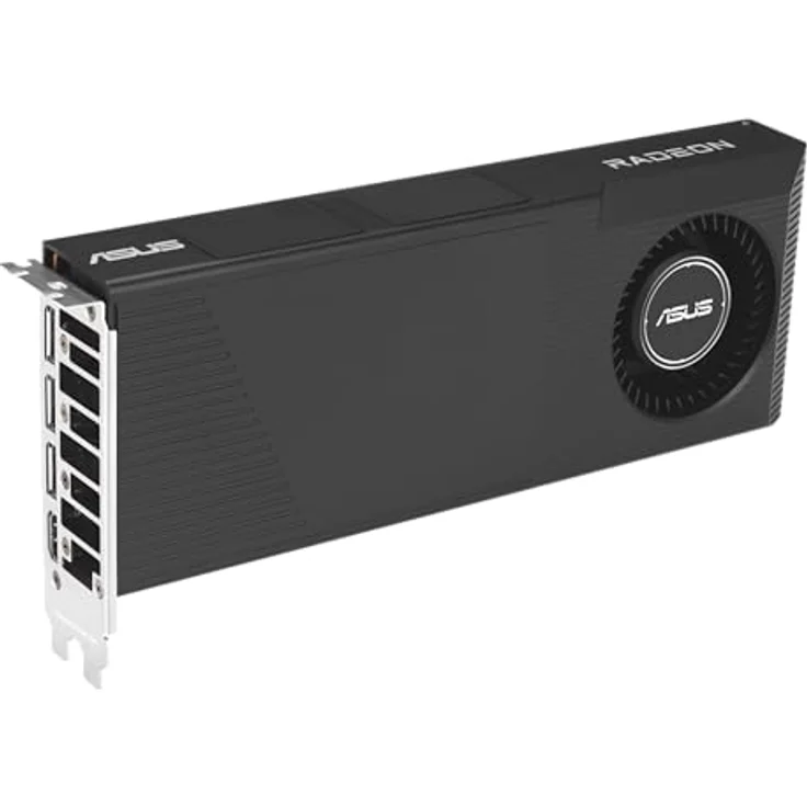 ASUS Turbo Radeon AI PRO R9700, Workstation Grafikkarte mit 32GB GDDR6 VRAM, AMD RDNA 4 Architektur, 2-Slot Design, KI-gesteuerte Workflows, PCIE 5.0, 1x HDMI 2.1b und 3x DisplayPort 2.1a – Bild 3