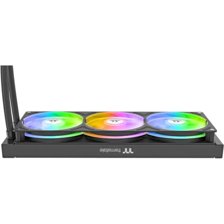 Thermaltake TH360 V3 Ultra ARGB, All-in-One Wasserkühlung mit 3,95" TFT LCD Display, rotierbarem Pumpenkopf und Single Frame Lüfter, Schwarz – Bild 3