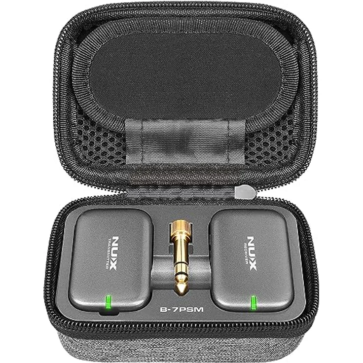 NUX B-7 PSM Wireless In-Ear Monitor System, 24-bit Stereo Audio, geringe Latenz unter 5.5 ms, bis zu 30 Meter Reichweite, Lade-Case inklusive – Bild 7