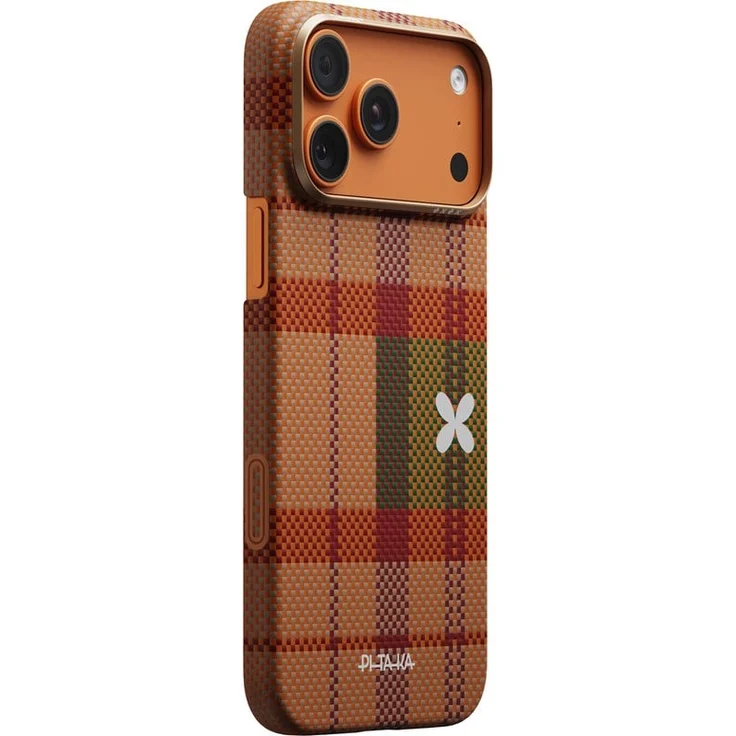 PITAKA Edge Case - Cloud Dusk - Handyhülle für iPhone 17 Pro Max, ultradünnes Aramidfaser-Profil, MagSafe-Unterstützung, kabelloses Laden, kratzfest