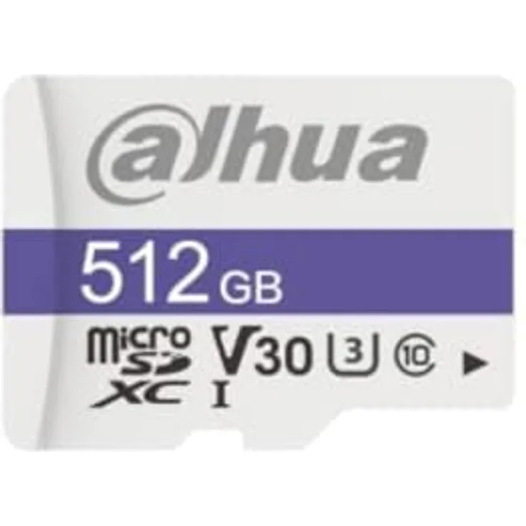 Imou DAHUA 512 GB MICROSD-Karte Read Speed UP to 100 MB/S Write Speed UP to 80 MB/S Speed Class C10 U3 V30 TBW 70TB, langlebig und robust