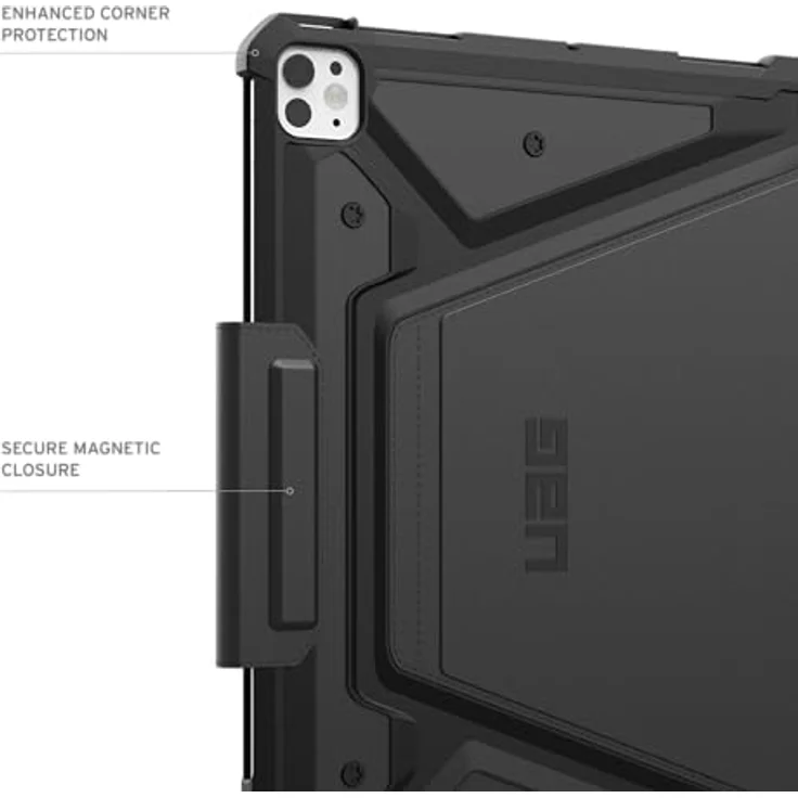 URBAN ARMOR GEAR Metropolis SE Case Apple iPad Pro 13 Hülle (M4 / 2024) (Wake/Sleep Funktion, Apple Pencil 2 Stift-Halter, Standfunktion) schwarz – Bild 5