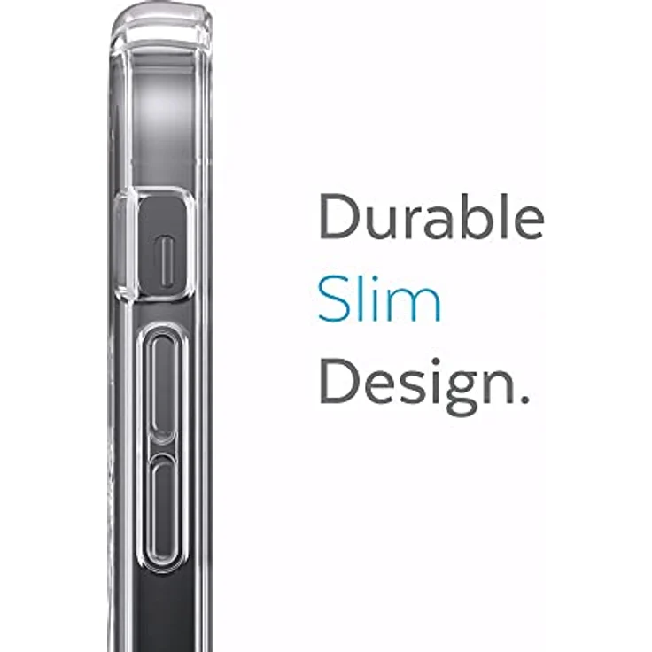 Speck iPhone 12 transparente Hülle – Fallschutz, gebaut für MagSafe, Anti-Vergilbung & Anti-Fade, zweilagiges schlankes Design 6,1 Zoll - Perfect, Transparent – Bild 4