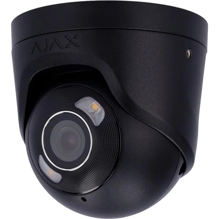 Ajax TurretCam HL IP Eyeball Kamera, 5 MP, 4.0 mm, IP67 wasserdicht, intelligente Videoanalyse, schwarz