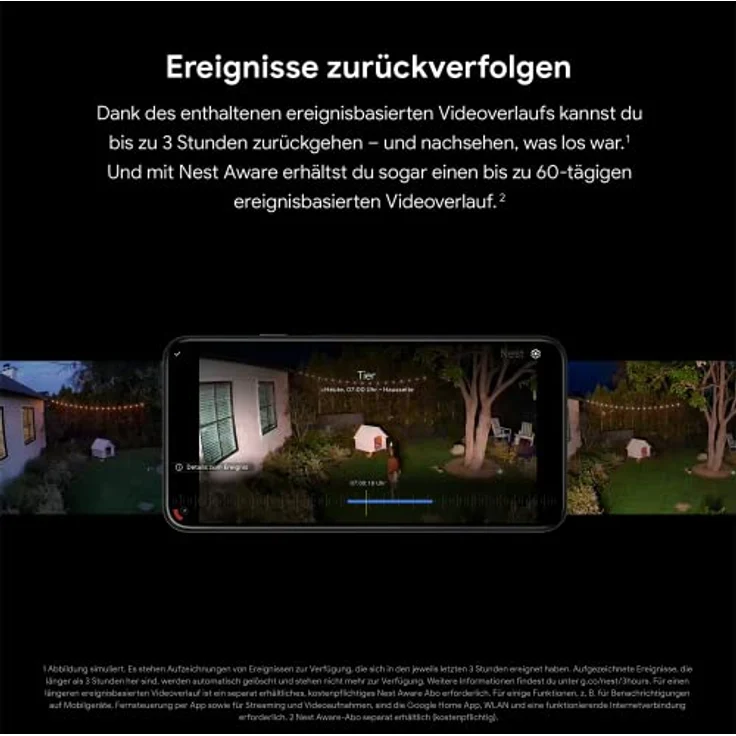 Google Nest Cam mit Flutlicht – Intelligente Kamera (Außen, mit Kabel) – Bild 4