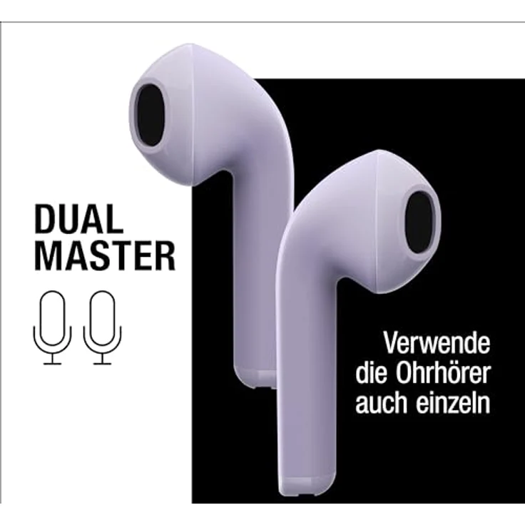 Fresh'N Rebel Twins Core True Wireless earbuds - Dreamy Lilac (6 h, Kabellos), Kopfhörer – Bild 4