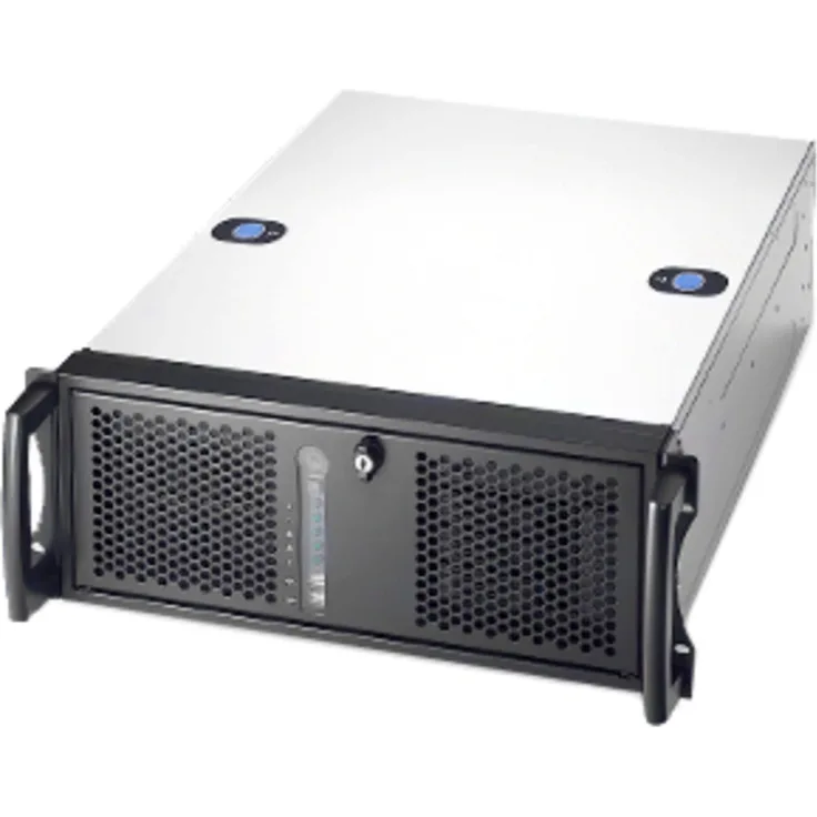 Chenbro RM42200 USB 3.0 Rack-Gehäuse (ATX), PC Gehäuse mit USB - 4U - Ohne Netzteil - Schwarz