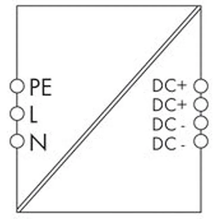 WAGO 787-1226 Hutschienen-Netzteil, 150 W, 90-264 V, 6 A, passiv, hohe Effizienz 90%, picoMAX®-Anschlusstechnik, SELV, Temperaturbereich -25 °C bis 70 °C – Bild 2
