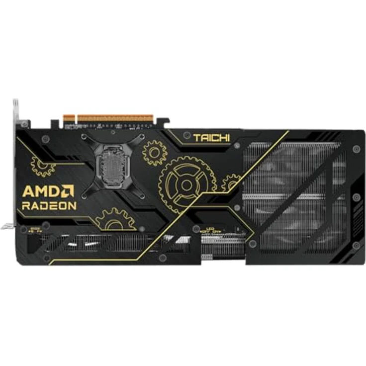 ASRock Radeon RX 9070 XT Taichi OC, AMD, RX9070XT,16GB,GDDR6,256BIT,2HDMI+2DP (3 Lüfter) - ASRock Grafikkarte mit 16GB GDDR6 Speicher und 3 Lüfter in Schwarz – Bild 3