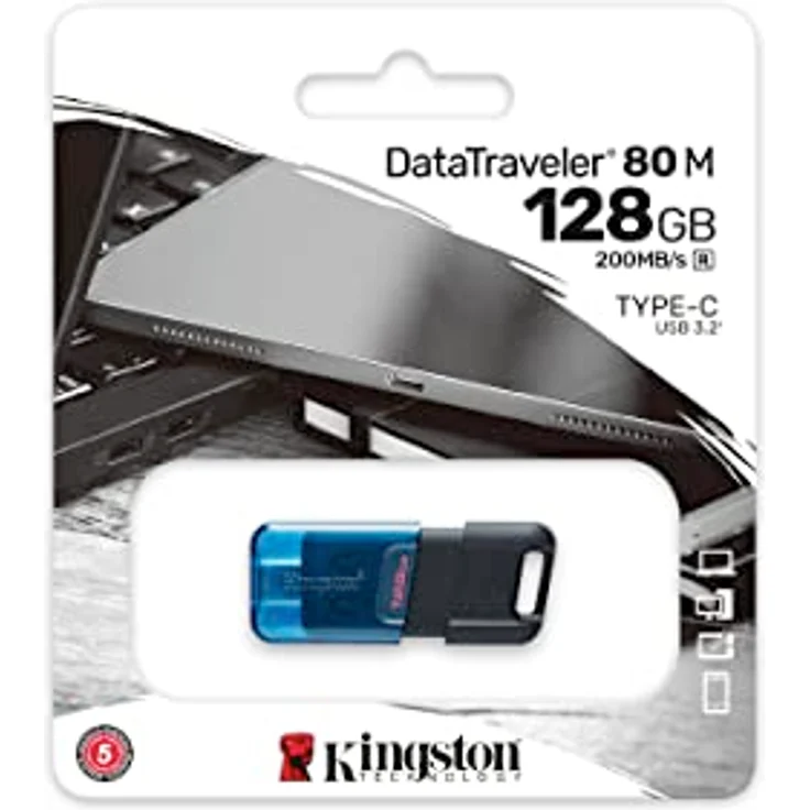 Kingston DataTraveler 80 M USB-C 3.2 Gen 1 - 200MB/s 128GB - DT80M/128GB – Bild 4
