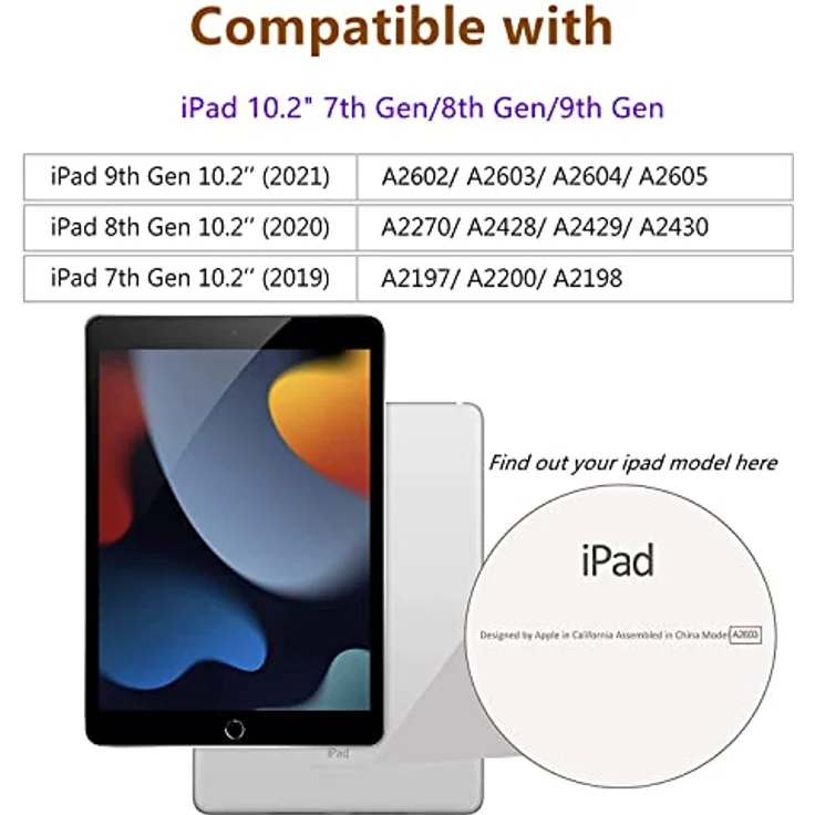 [2 Stück] TopEsct Schutzfolie fur iPad 9/8/7 generation 10.2" Zoll Folie 2021/2020/2019 (ipad 9. / 8. / 7. generation),Gehärtetem Displayschutzfolie - Preisvergleich – Bild 2