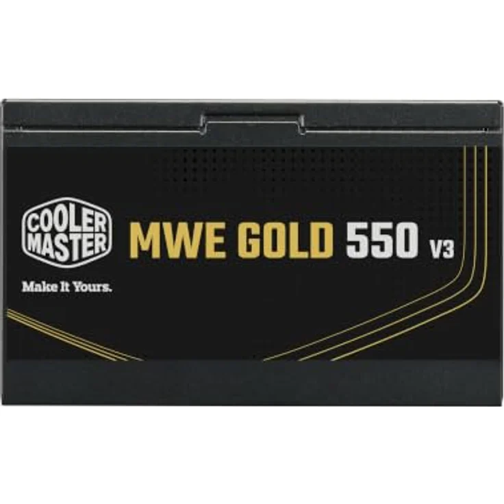 Cooler Master MWE Gold V3, 550W ATX-Netzteil mit 80 PLUS Bronze-Zertifizierung und 120 mm Lüfter, schwarz – Bild 2