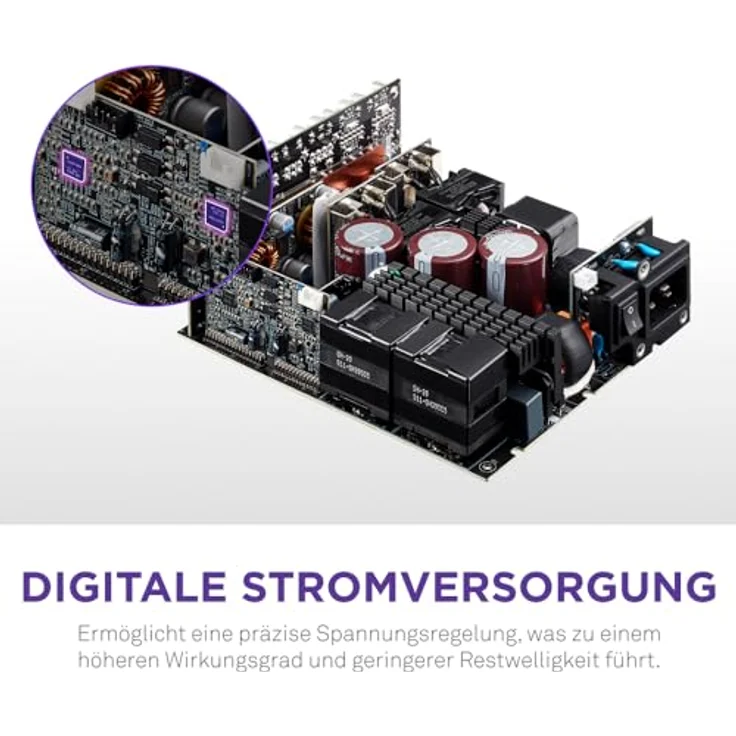 NZXT C1500 Platinum ATX 3.1 Gaming-Netzteil, 1500 Watt, Schwarz, 80 PLUS Platin, Modulares Design, Zero-Fan-Modus – Bild 4