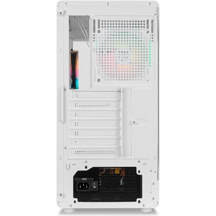 NOX Semitorre Hummer Signal ARGB, Midi Tower PC-Gehäuse in Schwarz mit gehärtetem Glas und RGB-Beleuchtung, ATX/Micro ATX kompatibel – Bild 9
