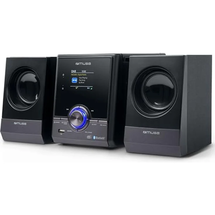 MUSE Stereoanlage, Kompaktanlage mit CD-Player & DAB Radio, Bluetooth & AUX, Spotify, 2 Lautsprecher – Bild 1