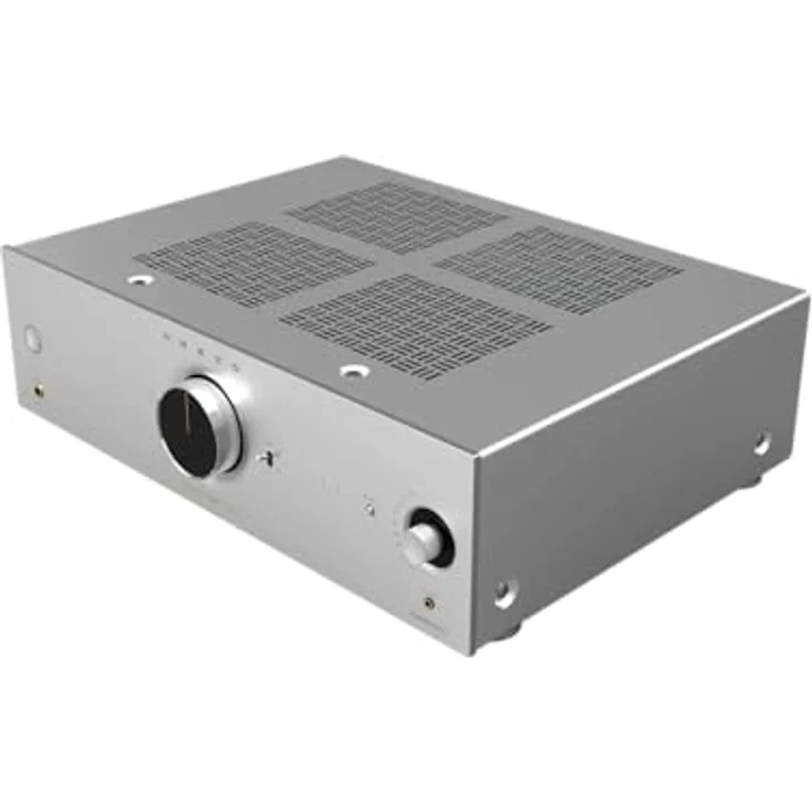 Onkyo A-50 Network Integrated Amp, Netzwerkintegrierter Verstärker mit 140 W Ausgangsleistung, 2 Kanälen, Silber – Bild 3