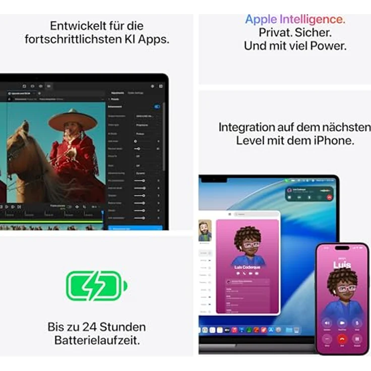 APPLE MacBook Pro (2026) 16 Zoll, Apple M5 Pro, 24 GB RAM, 1 TB SSD, macOS, Schwarz. – Bild 5