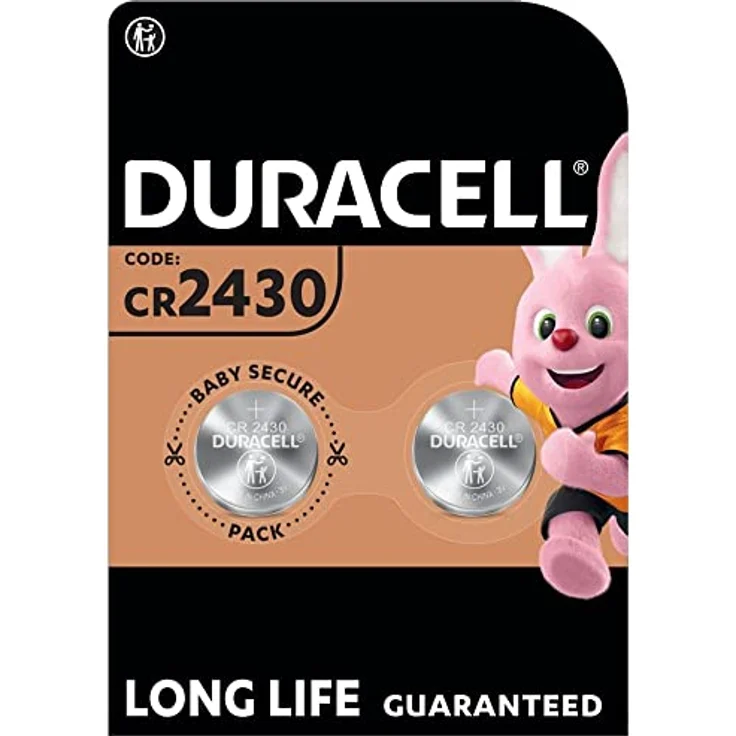 Duracell Specialty 2430 Lithium-Knopfzelle 3 V, 2er-Packung (CR2430 /DL2430) entwickelt für die Verwendung in Schlüsselanhängern, Waagen, Wearables und medizinischen Geräten – Bild 1