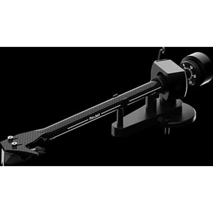 Pro-Ject Debut EVO 2 Plattenspieler, Schwarz, Riemenantrieb, 33/45 U/min, 8,6" Carbon-Tonarm, höhenverstellbare Füße – Bild 3