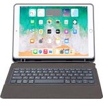 DEQSTER Slim Keyboard 2 für iPad 10.2" (7./8./9. Generation) - Tastatur Hülle - Bluetooth - QWERTZ Layout