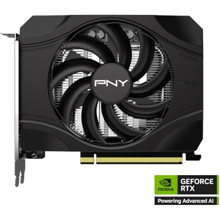 PNY GeForce RTX 5050, Grafikkarte mit 8 GB GDDR6, Single Fan, HDMI, 3xDP, 2560 CUDA-Kerne, für Gaming und kreative Anwendungen – Bild 3