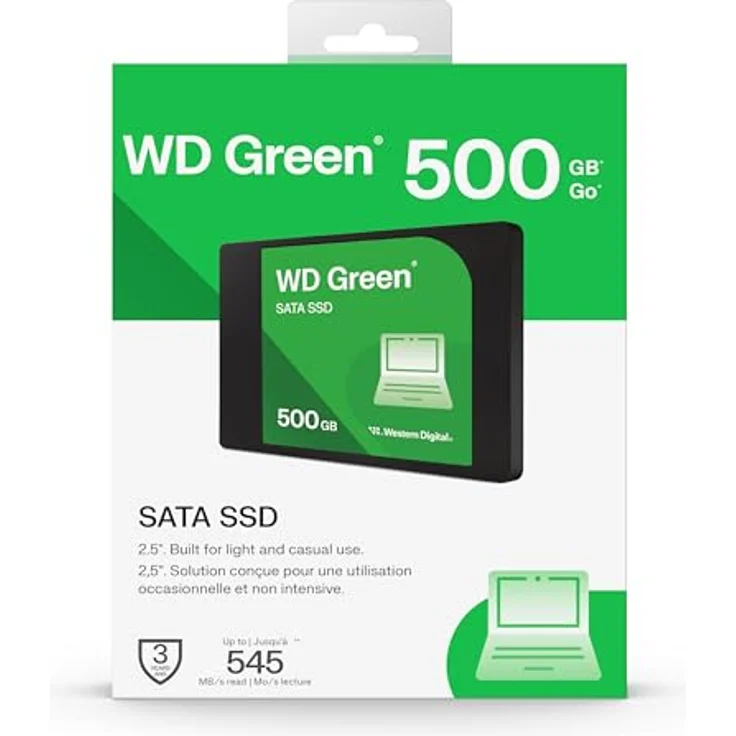 WD Green SATA SSD 500GB, 2.5" Speicherlösung mit TLC-NAND-Technologie und Leserate bis zu 6 Gbit/s – Bild 4