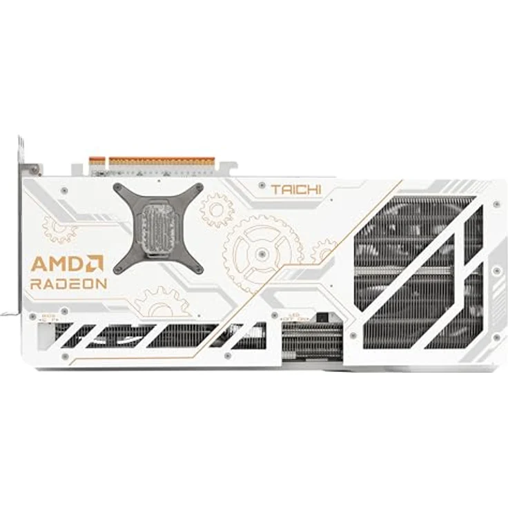 ASRock Radeon RX 9070 XT Taichi White OC, Grafikkarte mit 16GB GDDR6, 3100MHz Boost, fortschrittliches Kühlsystem und anpassbarem LCD-Display – Bild 3