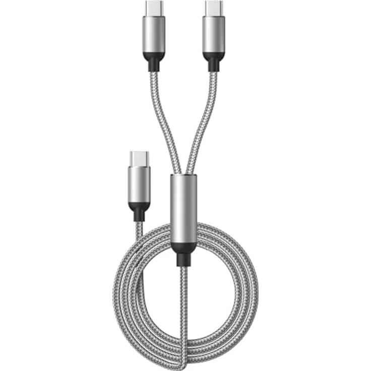 Aioneus 2 in 1 Multi USB C Kabel, 60W 3A PD3.0 Schnellladung [1,2M], geflochtenes Nylon-Kabel für iPhone 17, 16, 15 Pro Max, Samsung Galaxy S25, S24 Ultra, iPad, MacBook – Bild 1