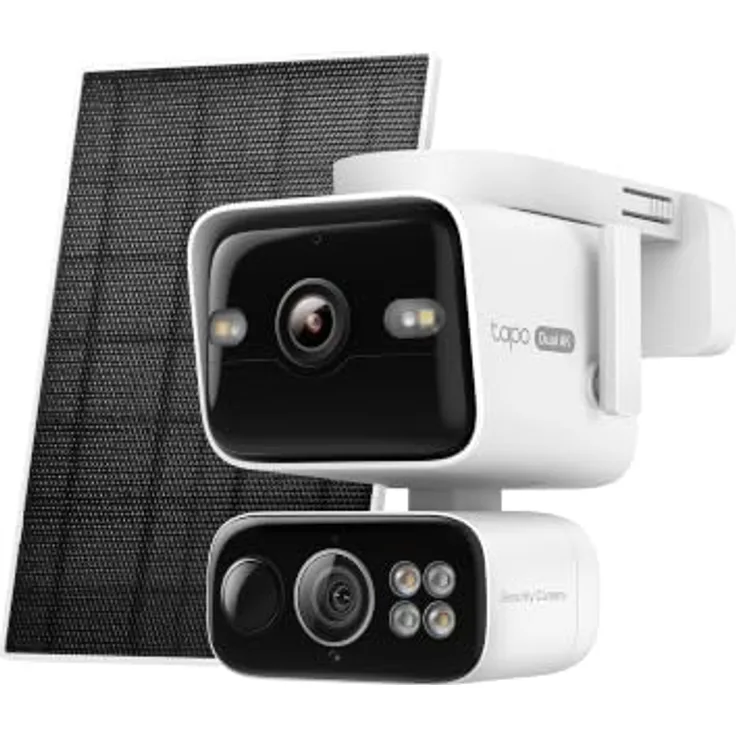 Tapo C675D KIT, 4K Solar-Überwachungskamera mit 169° Ultraweitwinkel, 6mm Teleobjektiv, Dualband-WLAN, KI-Erkennung, lokalem Speicher und aktiver Abschreckung