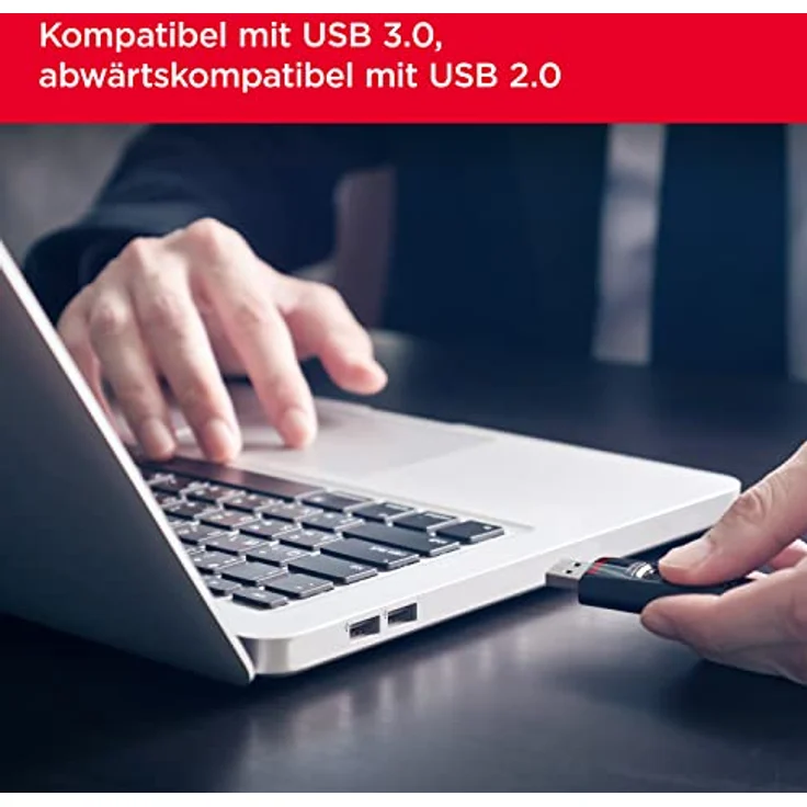 SanDisk Ultra® USB 3.0 USB-Flash-Laufwerk, 1 TB, 150 MB/s, Schwarz mit Passwortschutz – Bild 4
