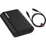 Pro User Powerbank 15000mAh: super schneller Hochleistungs-Akku mit Total 63W, USB-C Power Delivery 30W und USB-A QC, inkl. USB Kabel und Travel Case: lädt kleine Laptops, MacBook, iPad, Smartphone