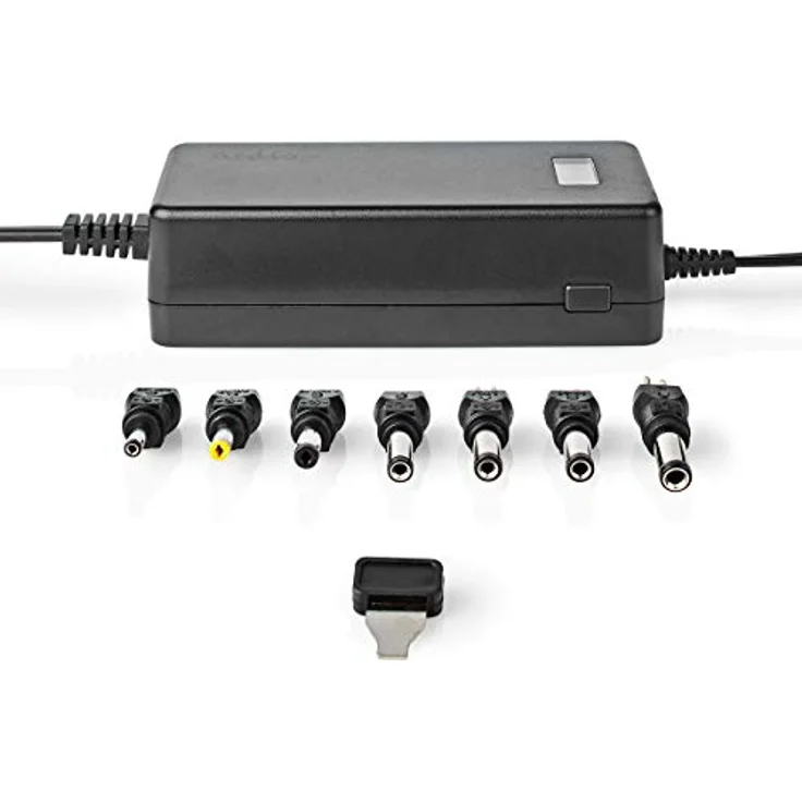 Nedis Universal Power Supply (36 W), Notebook Netzteil mit 7 Wechselsteckern, Schwarz – Bild 1