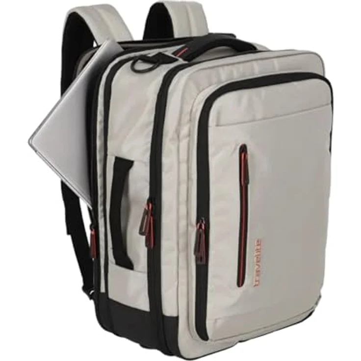 Travelite Crosslite Reiserucksack, 43 cm mit Laptopfach, weiss, 100% Polyester – Bild 5