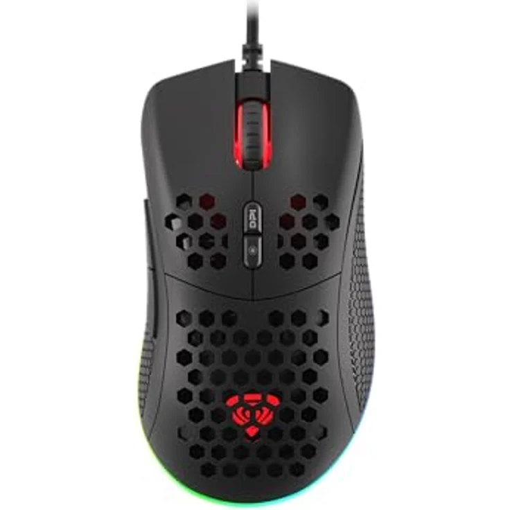 Genesis KRYPTON 555 Gaming-Maus (kabelgebunden) - Optische Maus mit 8000 DPI in Schwarz – Bild 2