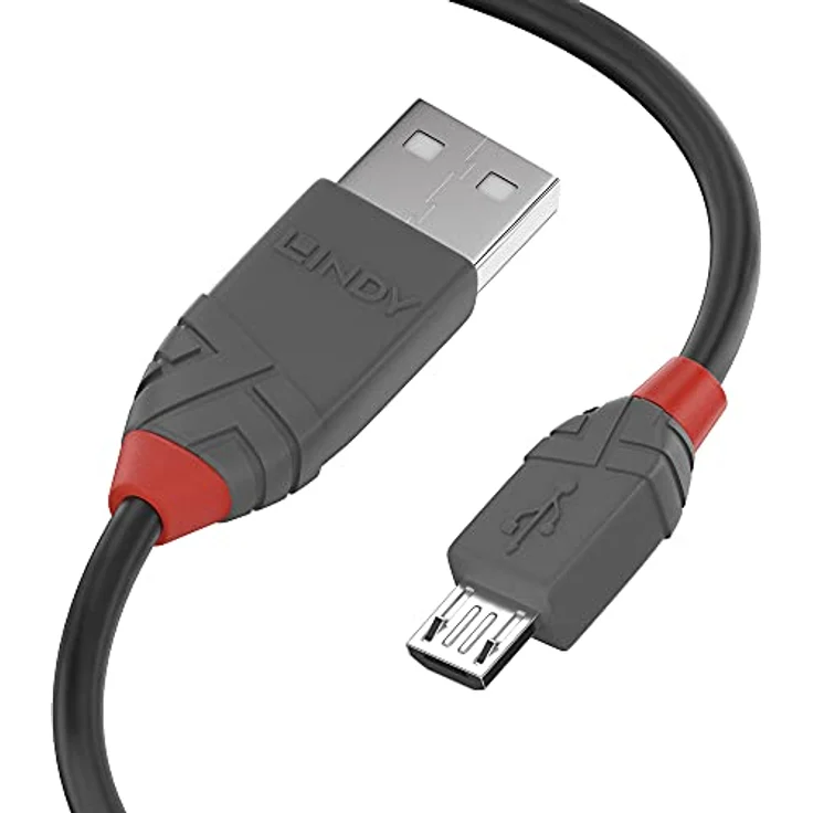 3m USB 2.0 Typ A an Micro-B Kabel Anthra Line (36734) – Bild 2