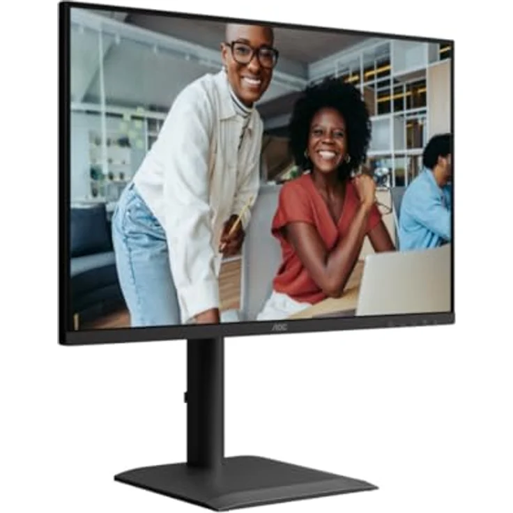 AOC X24E4U - 24 Zoll WUXGA Monitor mit Adaptive Sync, HDR, Höhenverstellung, Lautsprechern, 1920x1200, 100Hz, 4ms, HDMI, DP, USB Hub, schwarz – Bild 3