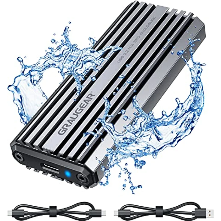 GrauGear externes Gehäuse M.2NVMe SSD PCIe3.0 10Gbit retail - Gehäuse – Bild 2
