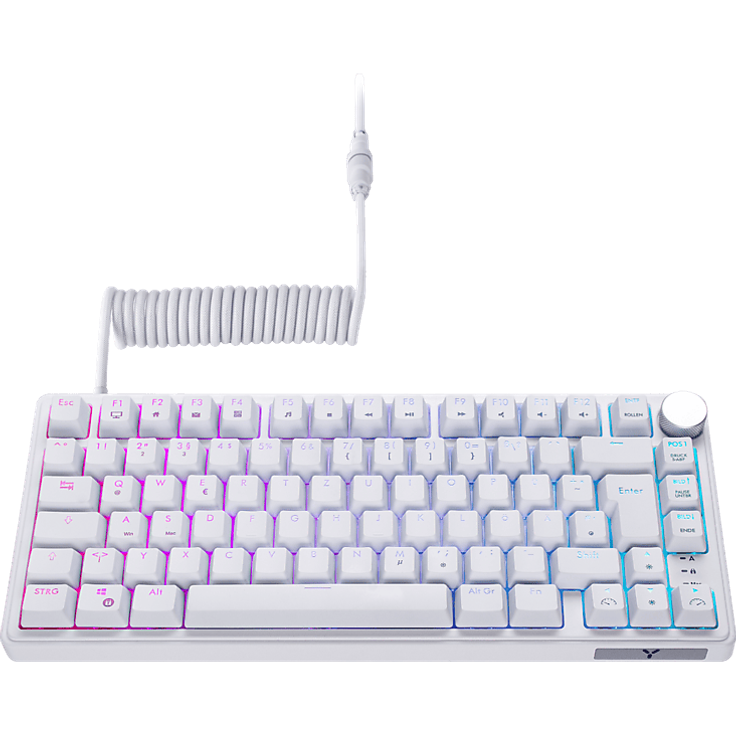 ISY IGK 6500 Gasket Mount, Mechanische Gaming-Tastatur, Kabelgebunden, Weiß