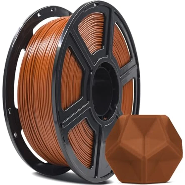 FLASHFORGE PLA PRO Filament 1,75 mm, 1 kg Spule, Maßgenauigkeit +/- 0,02 mm, bessere Zähigkeit, knäuelfrei, Braun – Bild 1