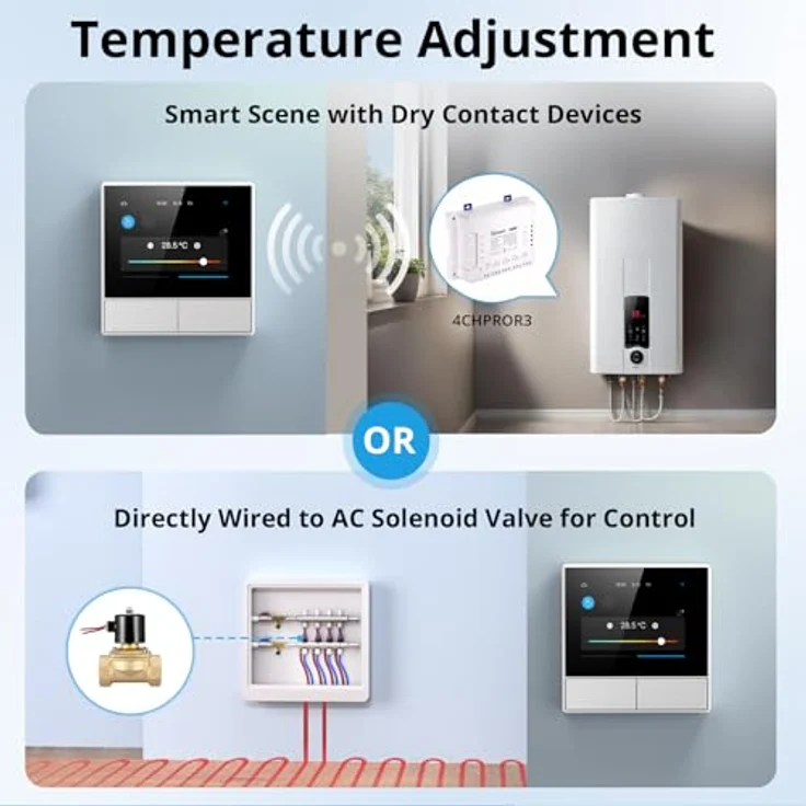 Sonoff NSPanel, Smart Home Hub mit HMI-Steuerung und intelligenter Temperaturregelung, Weiss – Bild 5