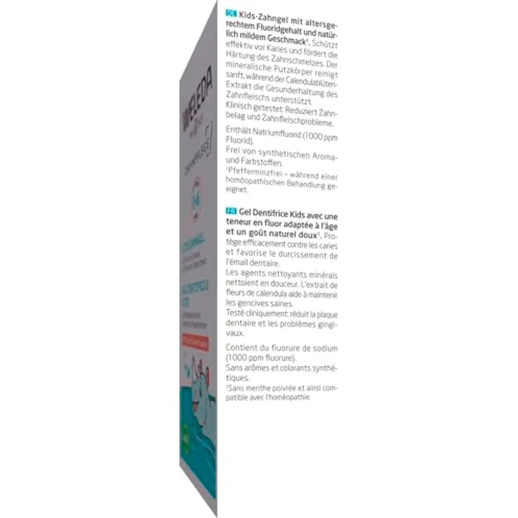 WELEDA Bio Kids Zahngel mit Fluorid, natürliche Zahnpasta für Kinder bis 6 Jahre, schützt vor Karies und fördert Zahnschmelz-Härtung (vegan, 1x 50ml) – Bild 2