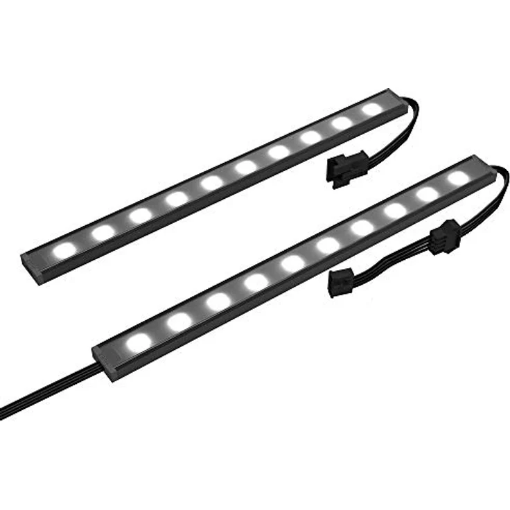 NZXT Underglow-Zubehör - Zwei RGB-LED-Streifen mit 200 mm - 15 LEDs pro Streifen - CAM-Unterstützung - Immersives Desktop-Beleuchtungssystem – Bild 3