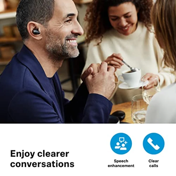 Sennheiser Conversation Clear Plus - True Wireless Bluetooth Hörlösung mit Sprachanhebung und aktiver Geräuschunterdrückung (ANC) - Schwarz – Bild 2