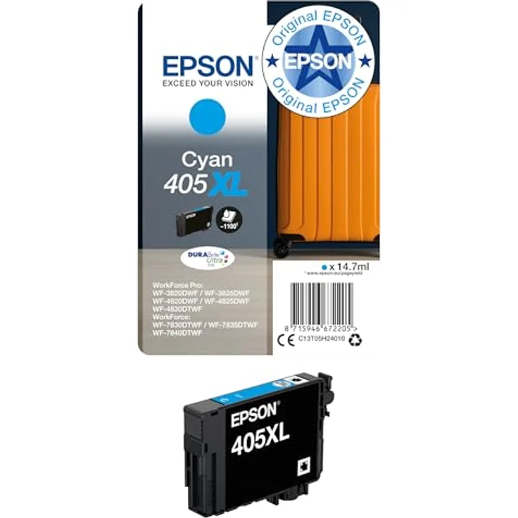EPSON T05H240 Tintenpatrone 405XL cyan – Bild 2