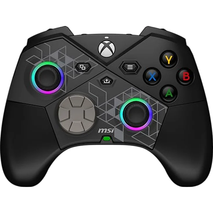 MSI Force Pro W, Gaming Controller für Xbox Series S, Android, Xbox One S, PC, Xbox One X, Xbox Series X, kabellos und kabelgebunden, mit integriertem Lithium-Akku, ergonomischem Design, programmierbaren Tasten, schwarz – Bild 4