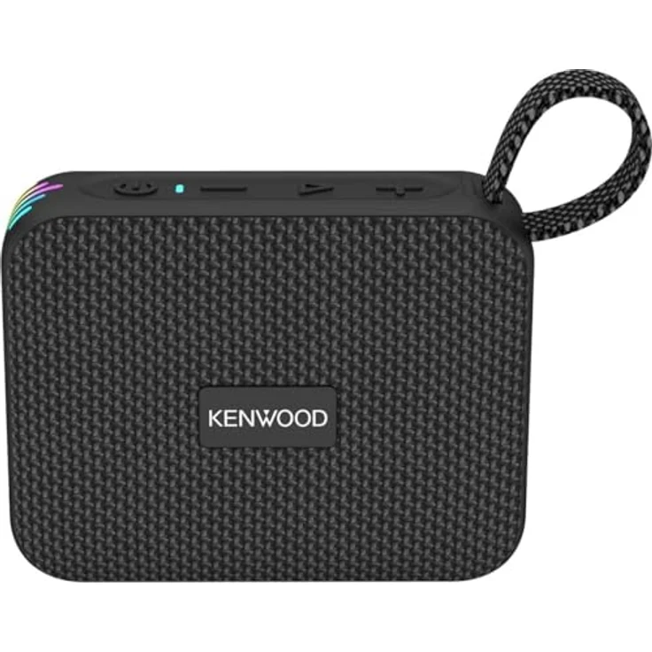 Kenwood AS-60BT-B, Tragbarer Bluetooth-Lautsprecher 5 W, IPX7 wasserdicht, TWS Stereo, Akku bis zu 8,5 h, kompaktes Design, Schwarz – Bild 2