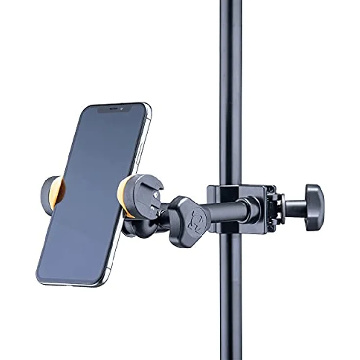 Hercules DG207B, Smartphone Halter für 4,7"-6,9" Geräte mit Klemme, Schwarz – Bild 4