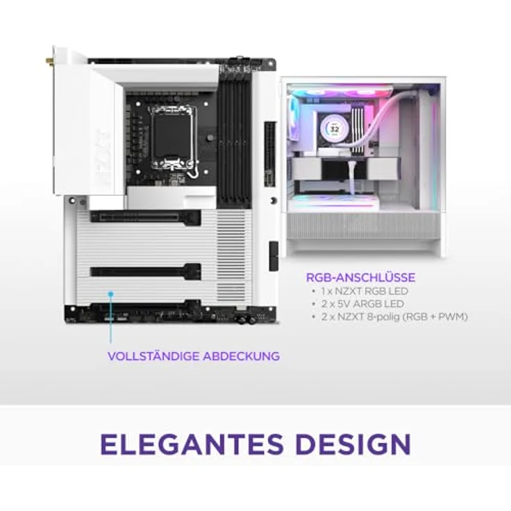 NZXT N7 Z890, Mainboard für Intel Core Ultra-Prozessoren, ATX, mit Thunderbolt 4, DDR5 und PCIe 5.0 Unterstützung – Bild 6